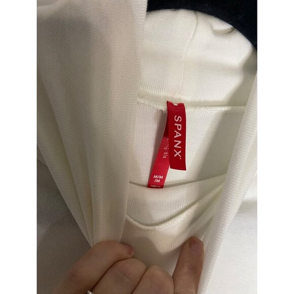 NWT SPANX Long-Sleeve Turtleneck Top Powder-sz Medium - Picture 6 of 8